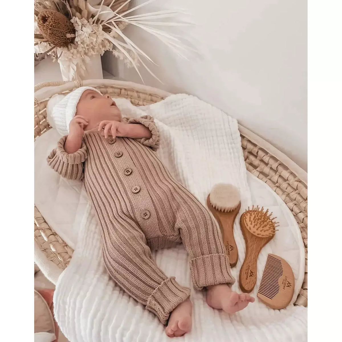 Wooden Baby Brush Set
