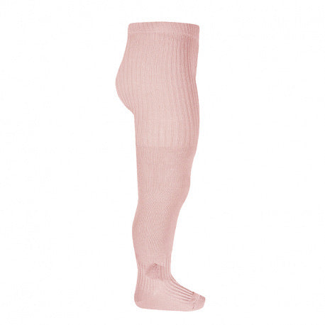 SIDE POMPOM BABY TIGHTS PALE PINK