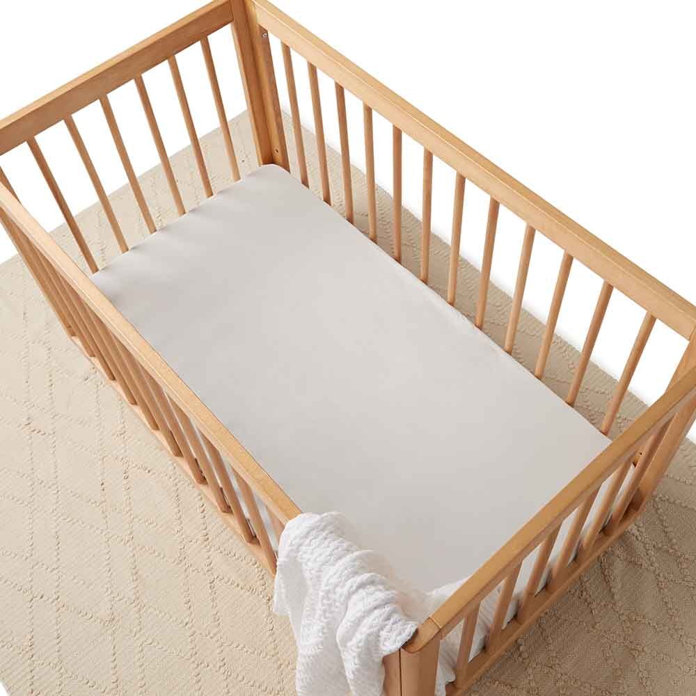 Stone Fitted Cot Sheet