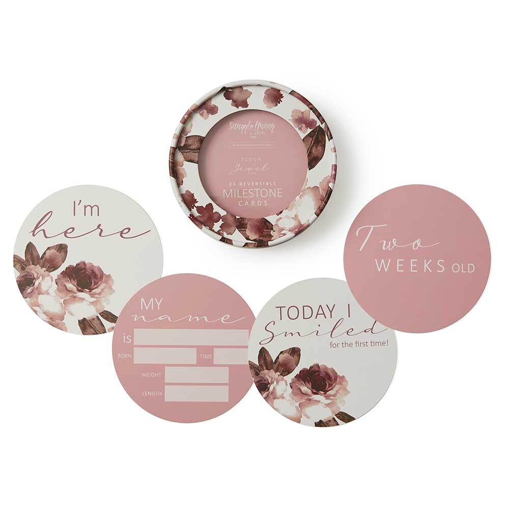 Fleur &amp; Jewel Reversible Milestone Cards