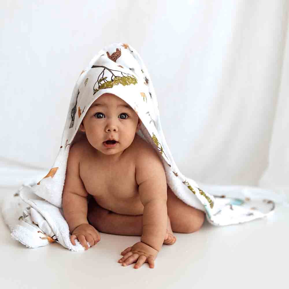 Safari Organic Hooded Baby Towel