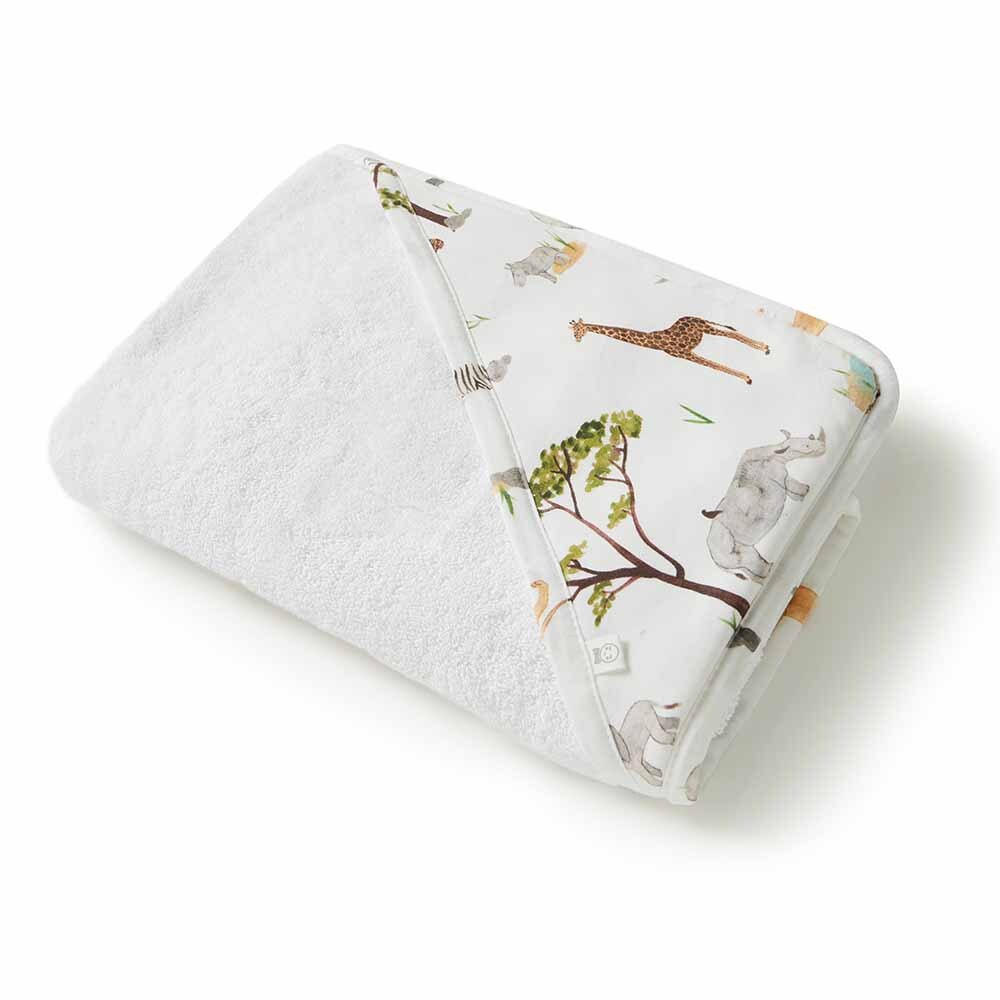 Safari Organic Hooded Baby Towel