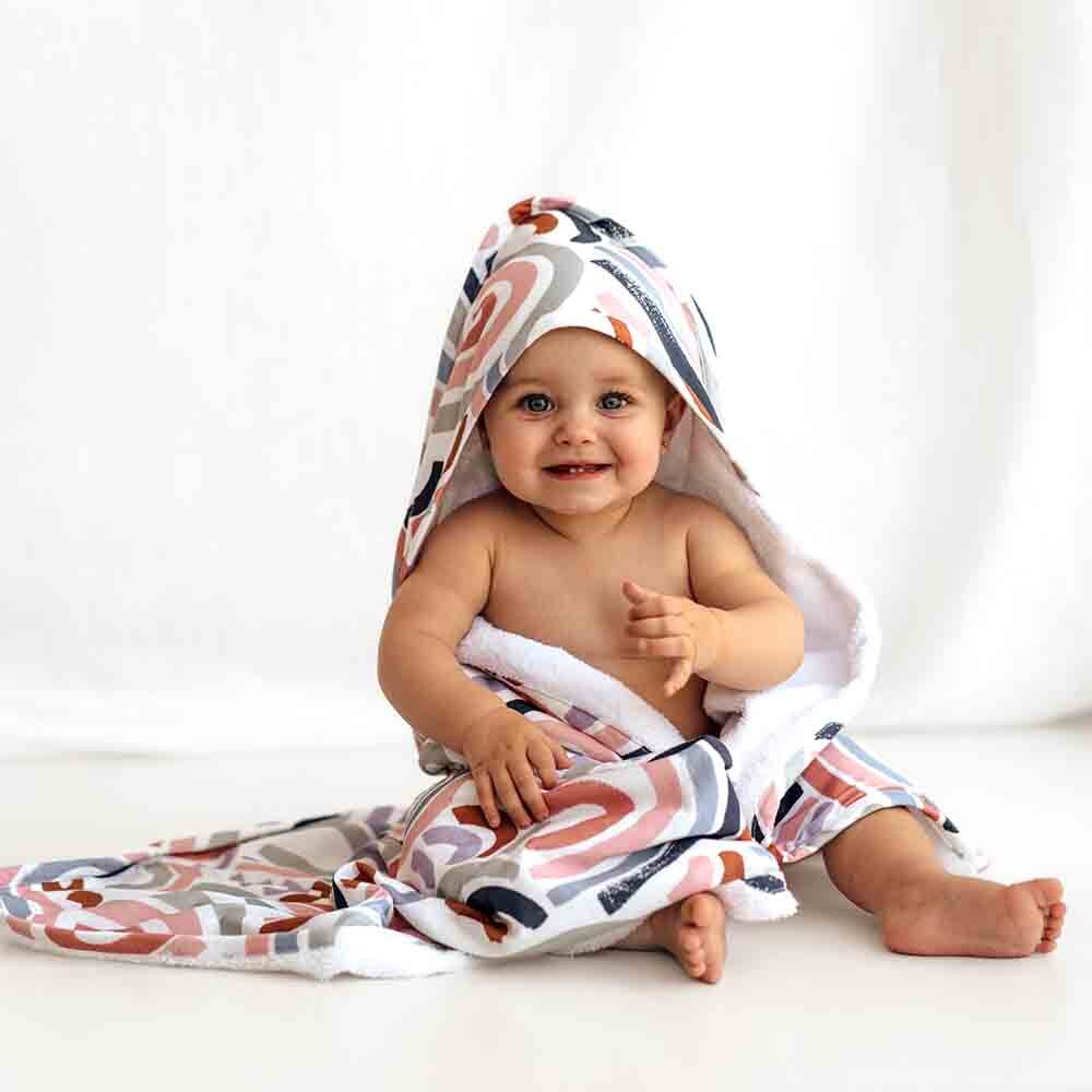 Rainbow Baby Organic Hooded Baby Towel