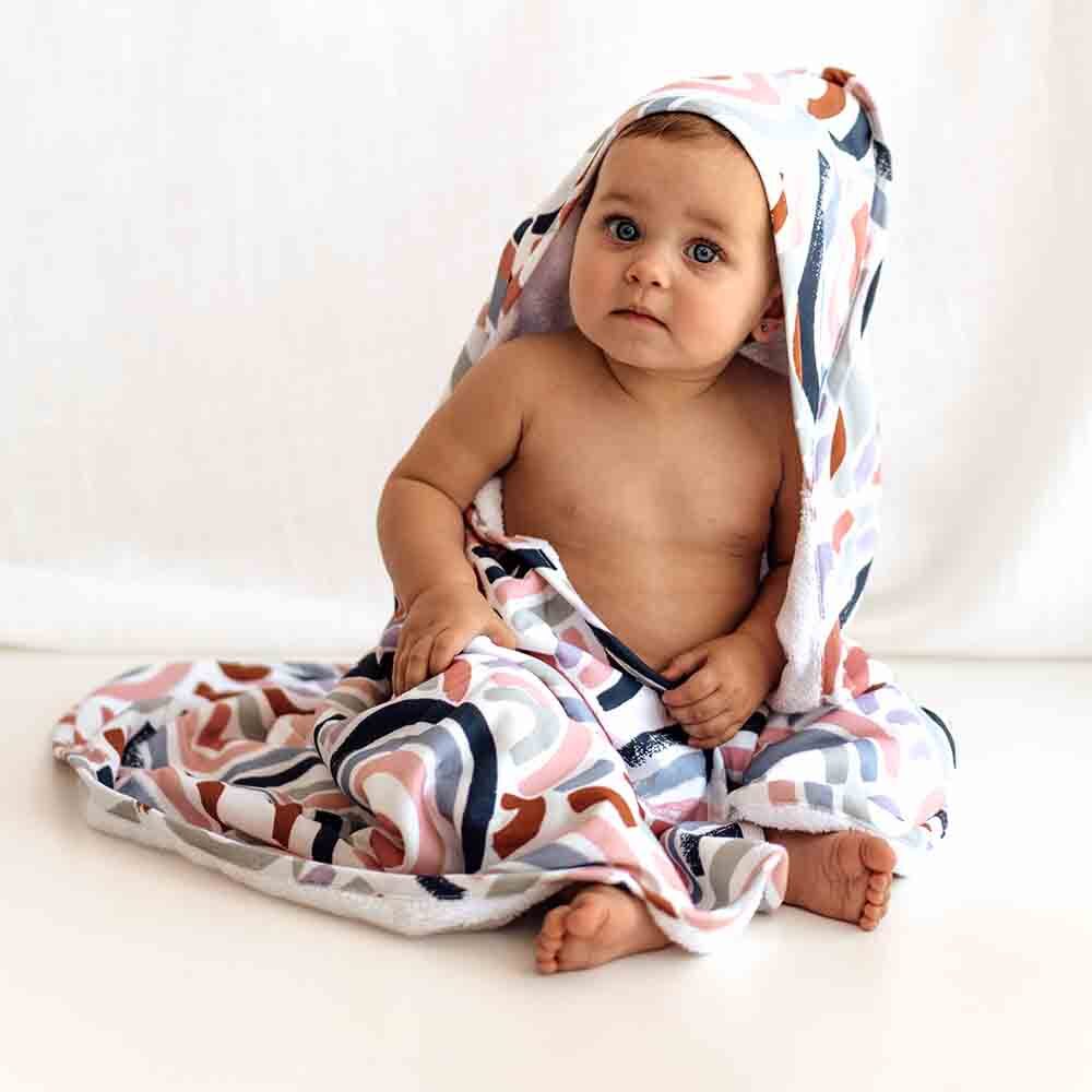 Rainbow Baby Organic Hooded Baby Towel