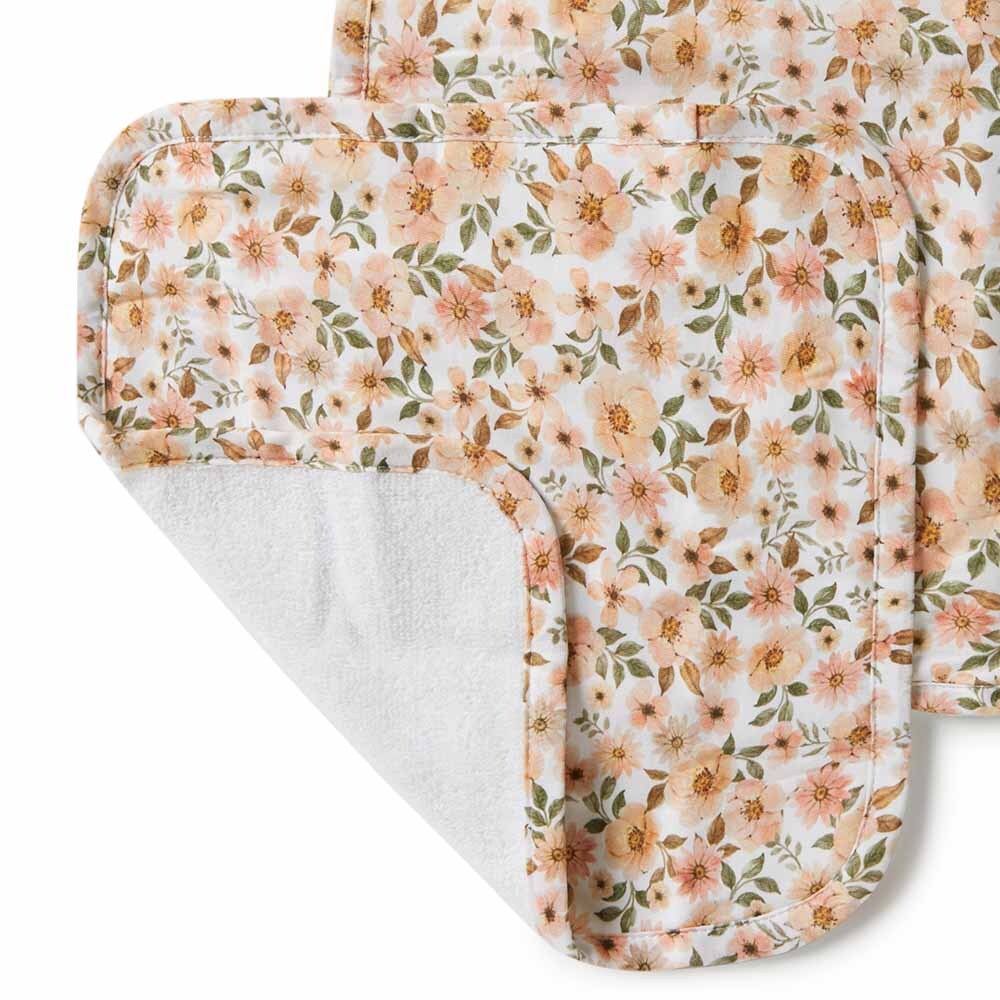 Spring Floral Organic Wash Cloths - 3 Pack