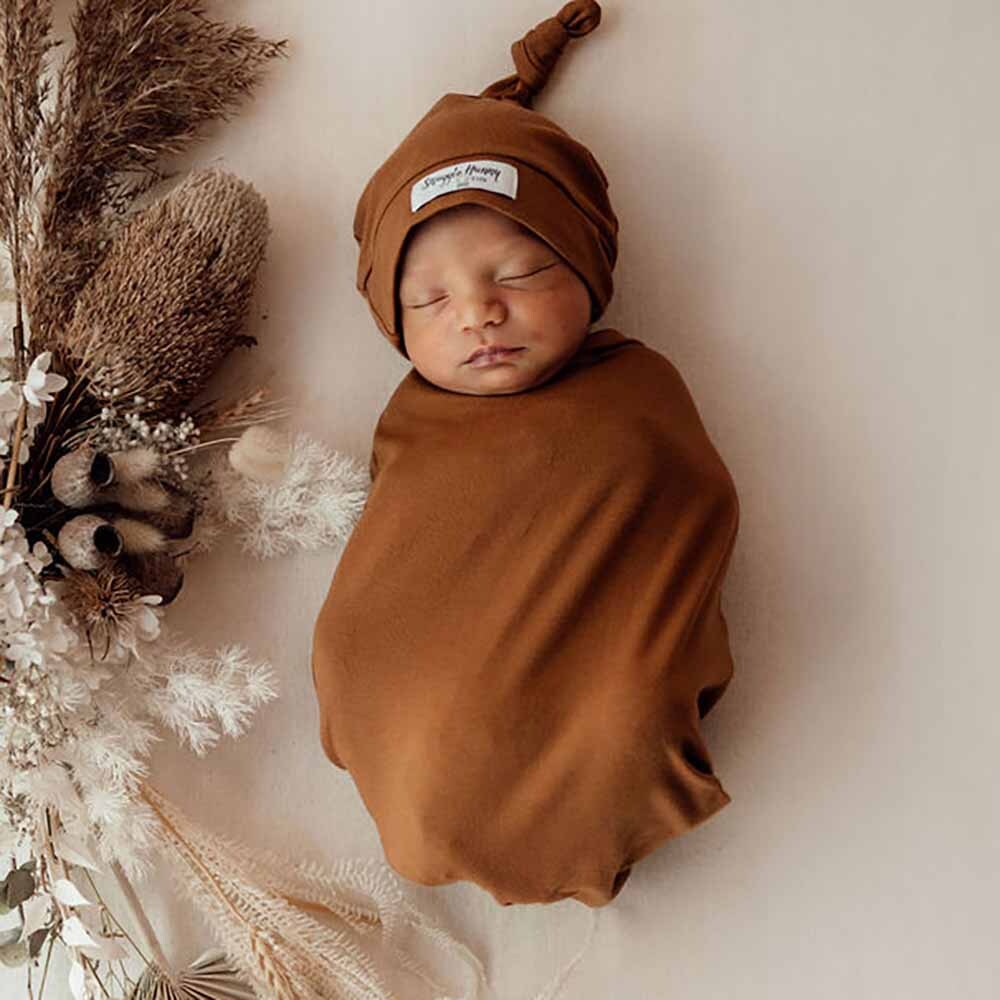 Bronze Snuggle Swaddle &amp; Beanie Set