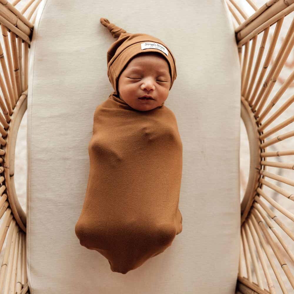 Bronze Snuggle Swaddle &amp; Beanie Set