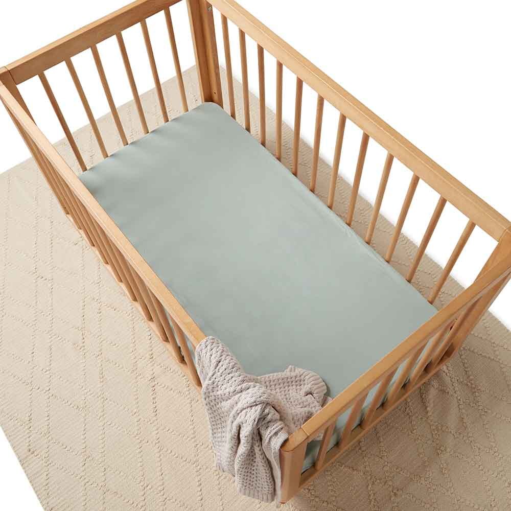 Sage Fitted Cot Sheet