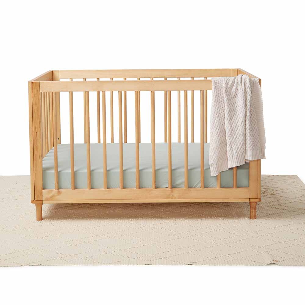 Sage Fitted Cot Sheet