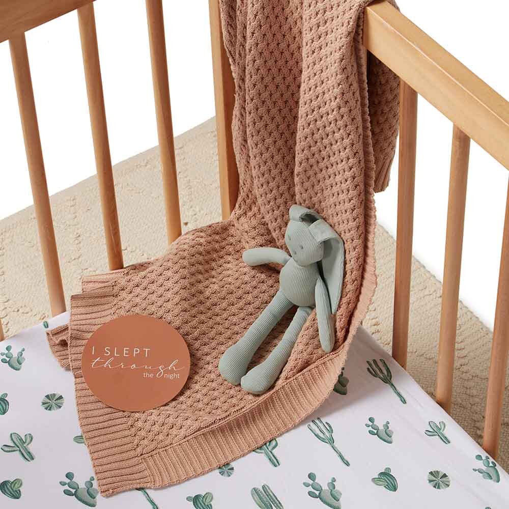 Cactus Fitted Cot Sheet