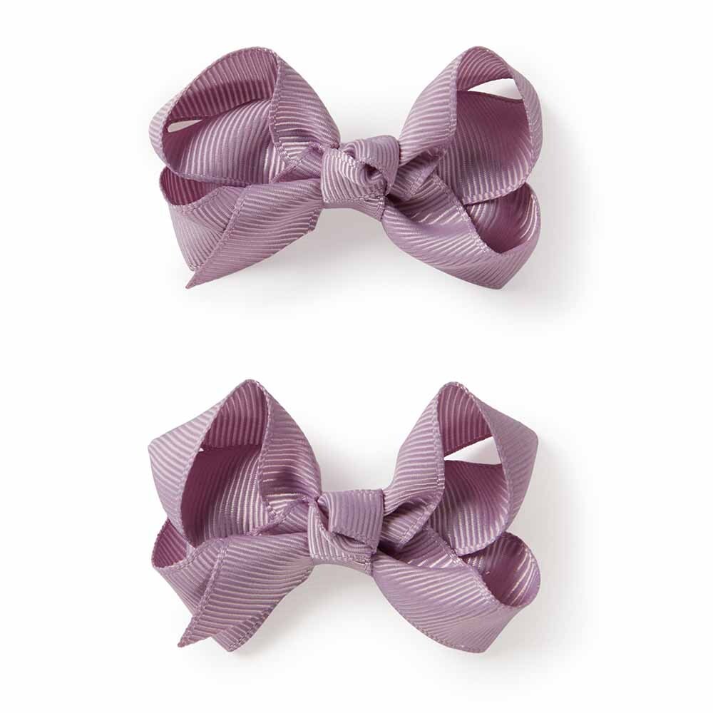 Lilac Piggy Tail Hair Clips - Pair