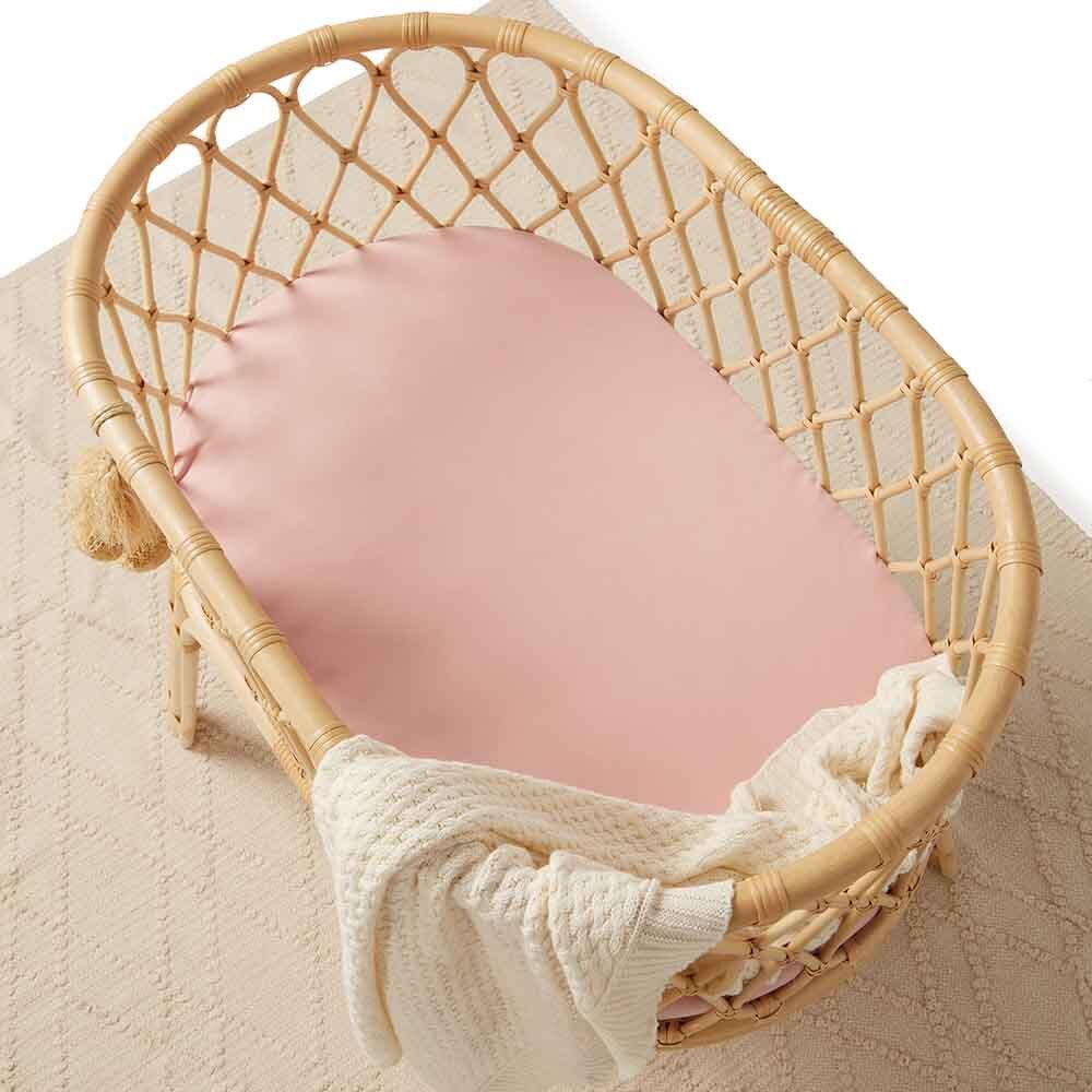 Lullaby Pink Bassinet Sheet / Change Pad Cover