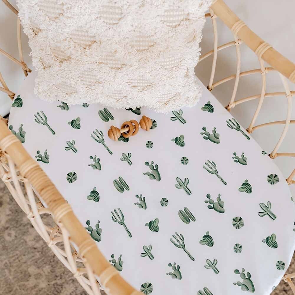 Cactus Bassinet Sheet / Change Pad Cover