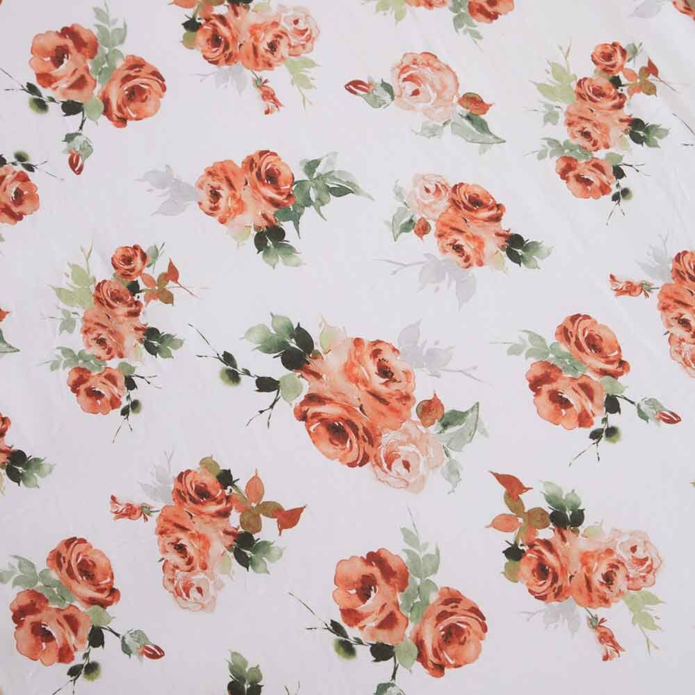 Rosebud Bassinet Sheet / Change Pad Cover