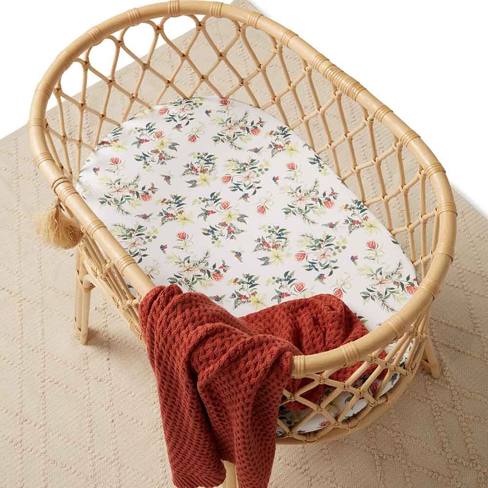 Festive Berry Bassinet Sheet - Limited Edition