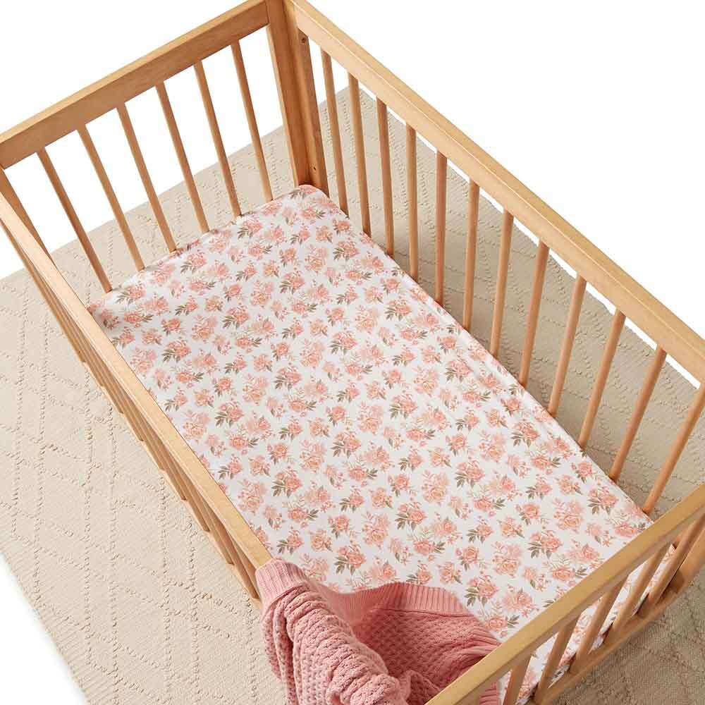 Rosette Fitted Cot Sheet