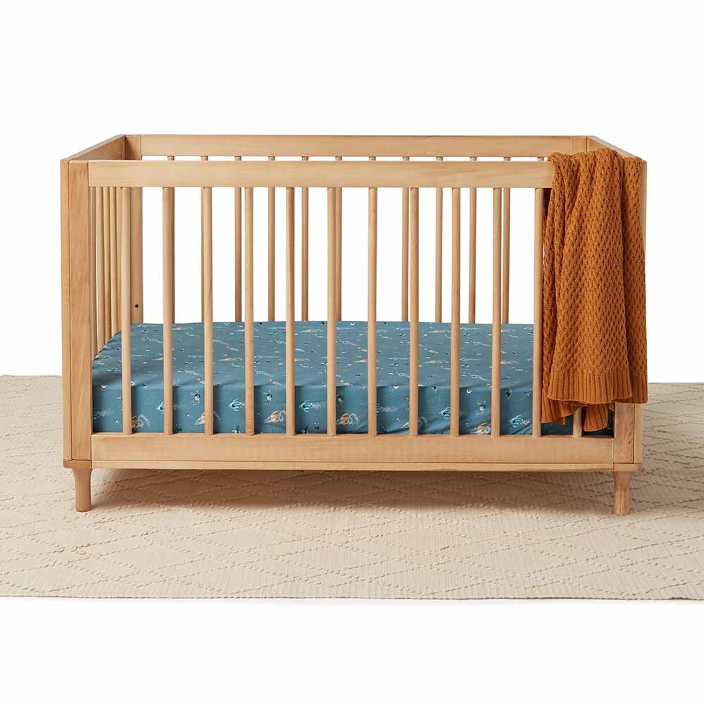 Rocket Organic Fitted Cot Sheet