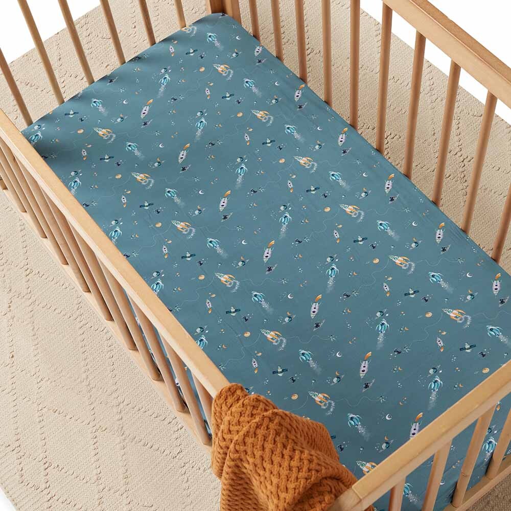 Rocket Organic Fitted Cot Sheet