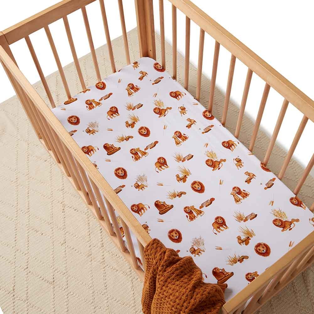 Lion Fitted Cot Sheet