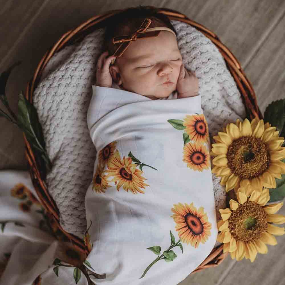 Sunflower Organic Muslin Wrap