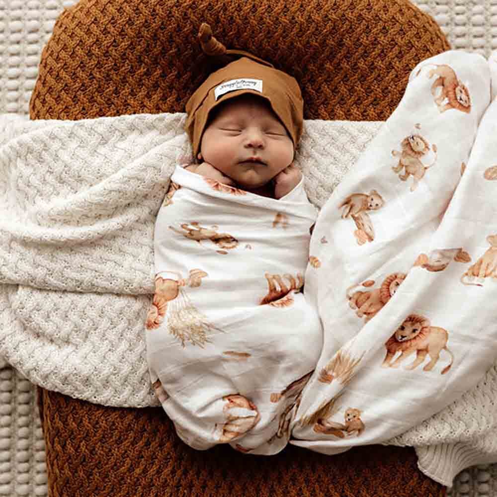 Lion Organic Muslin Wrap