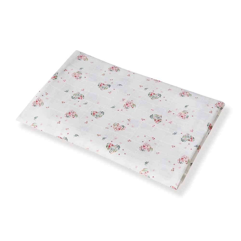 Heart Organic Muslin Wrap