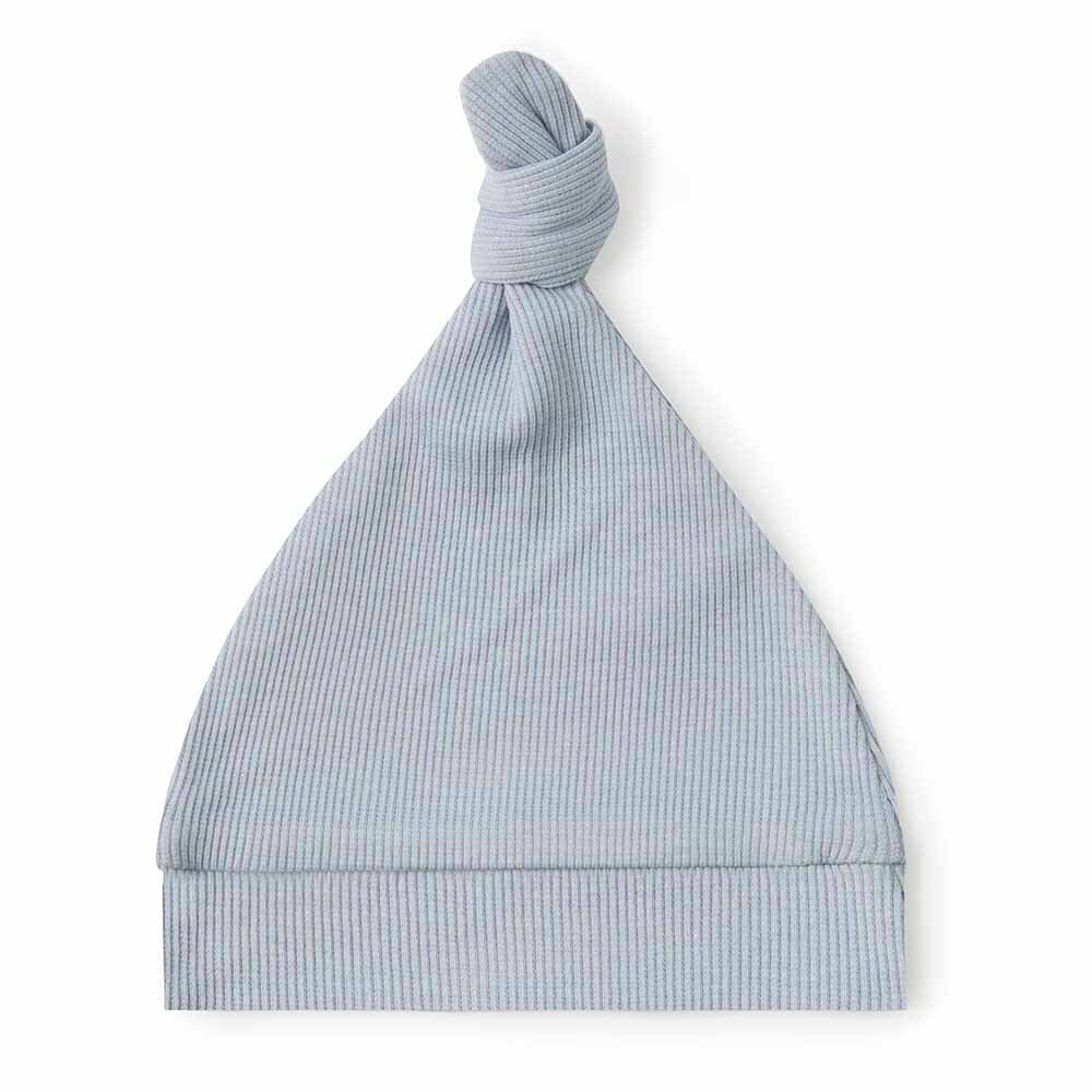 Zen Ribbed Organic Knotted Beanie