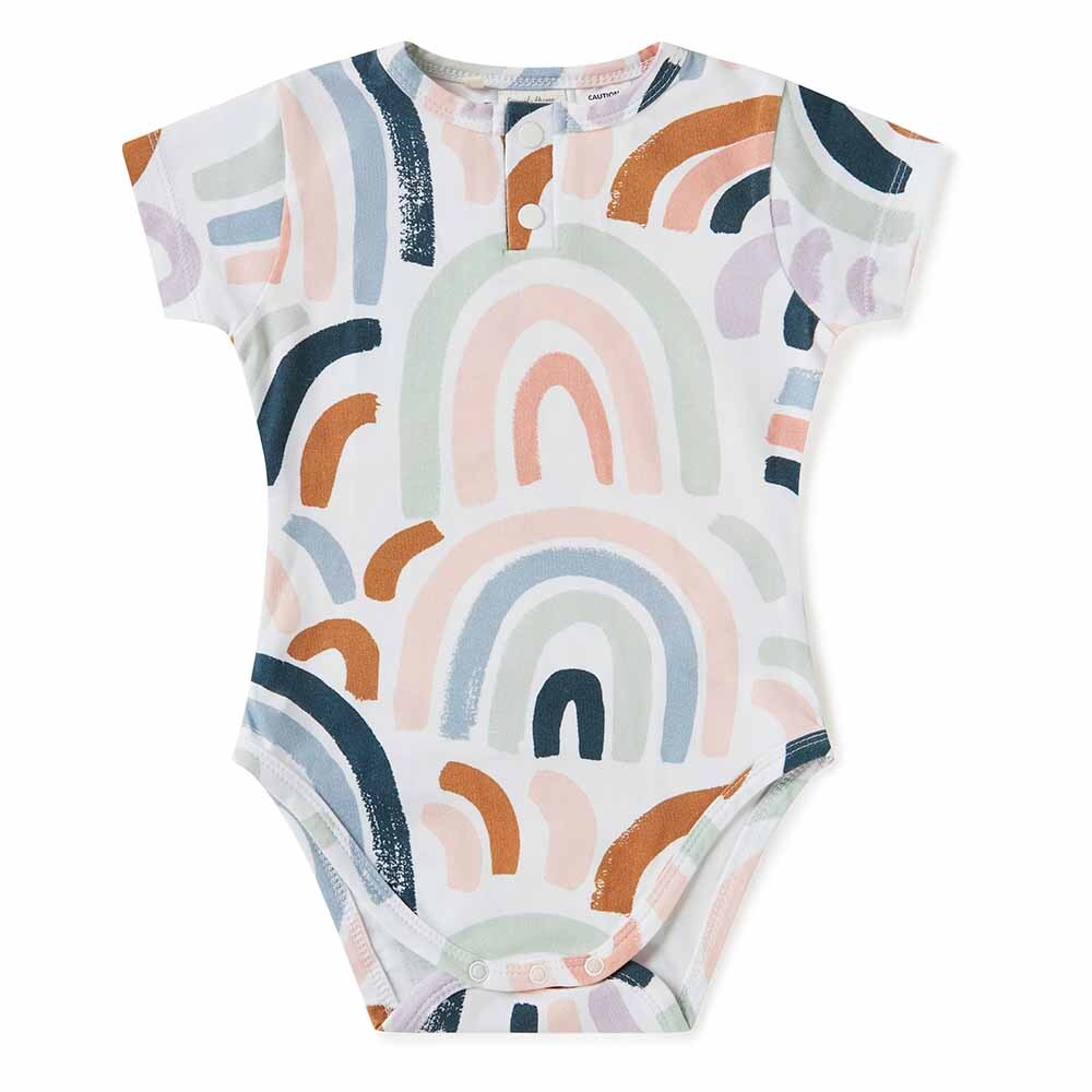 Rainbow Baby Short Sleeve Organic Bodysuit
