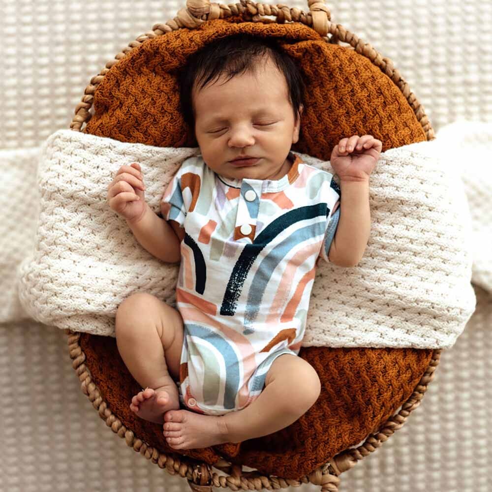 Rainbow Baby Short Sleeve Organic Bodysuit