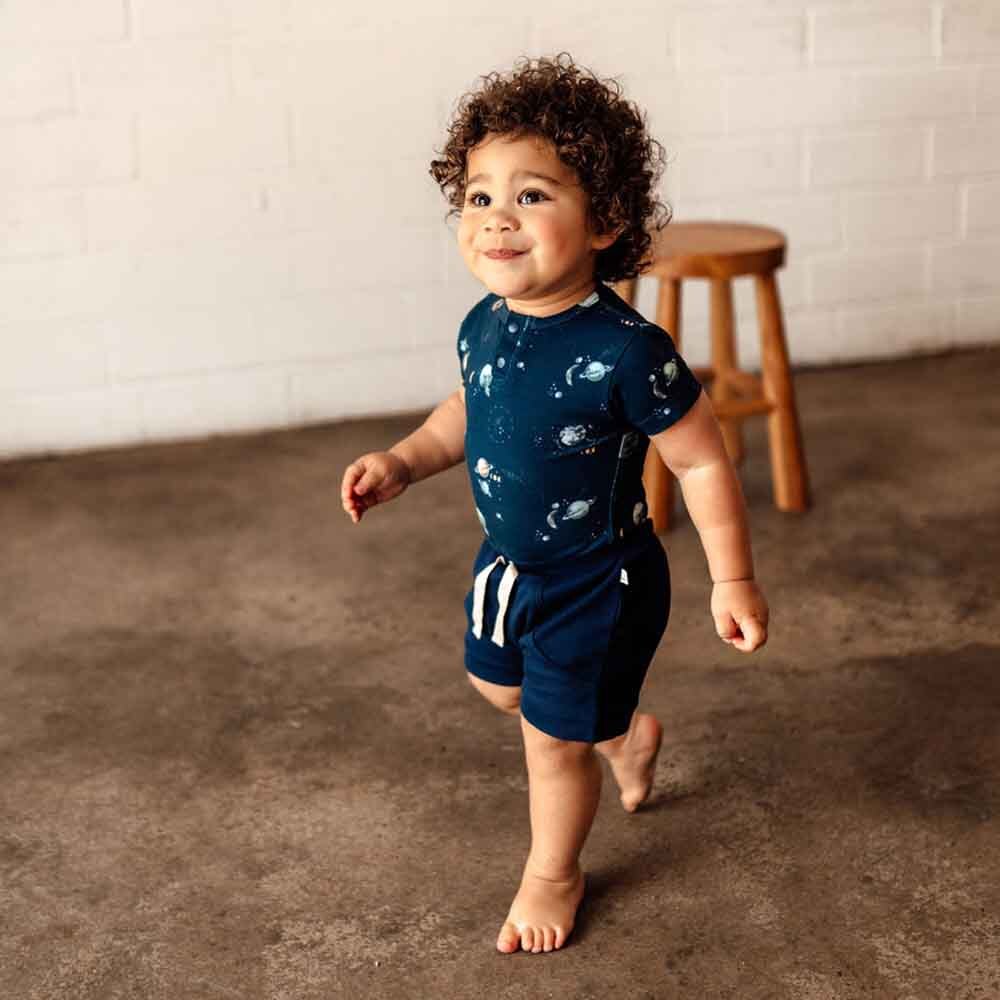 Milky Way Short Sleeve Organic Bodysuit