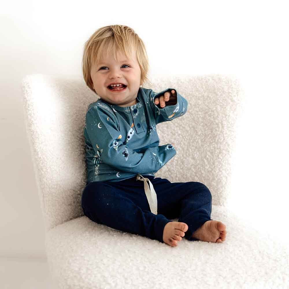 Rocket Long Sleeve Organic Bodysuit