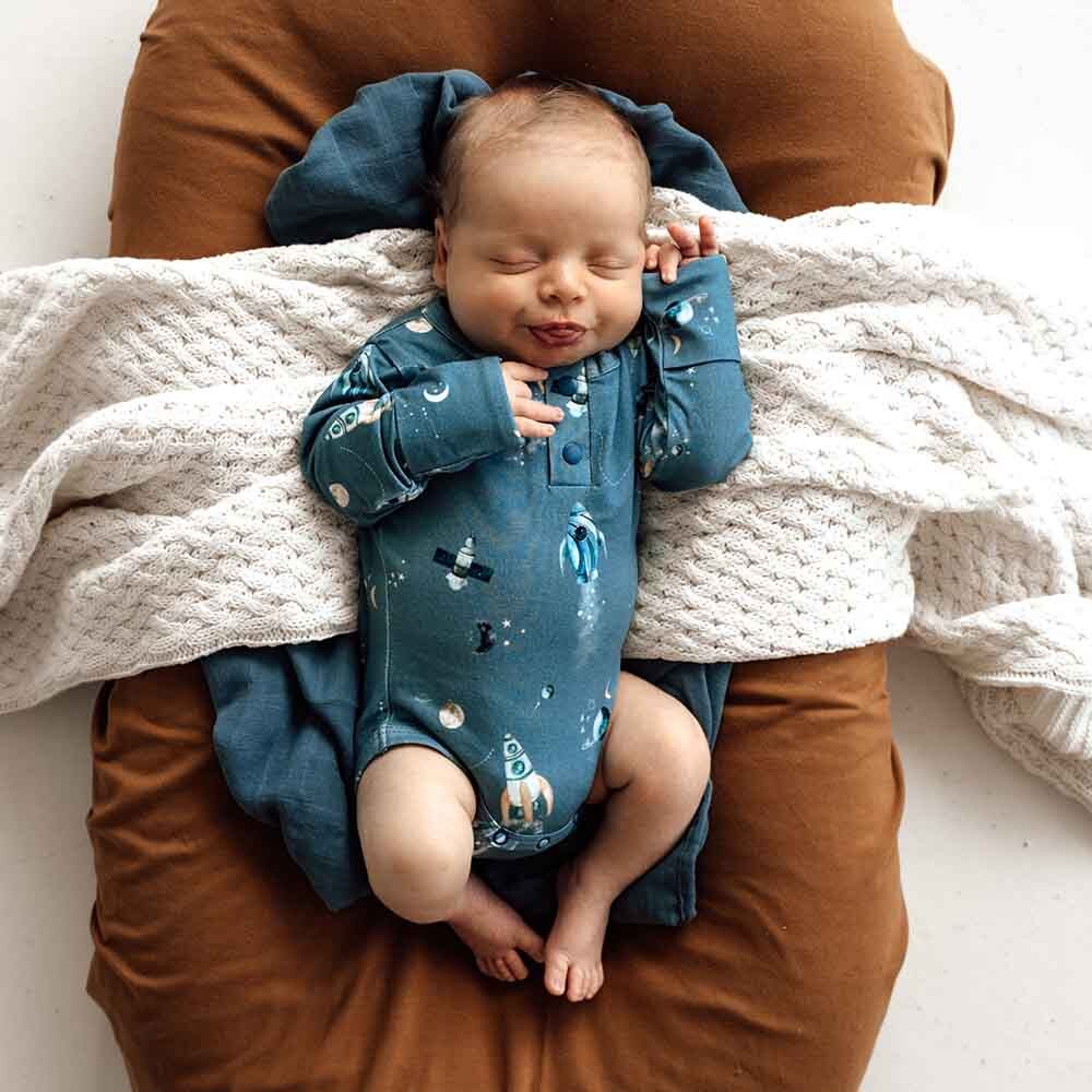 Rocket Long Sleeve Organic Bodysuit