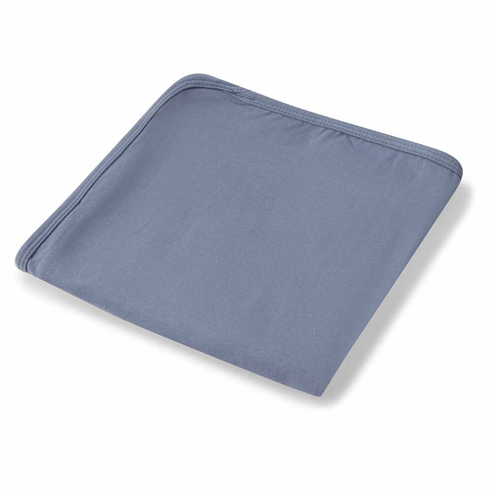 Indigo Baby Jersey Wrap &amp; Beanie Set