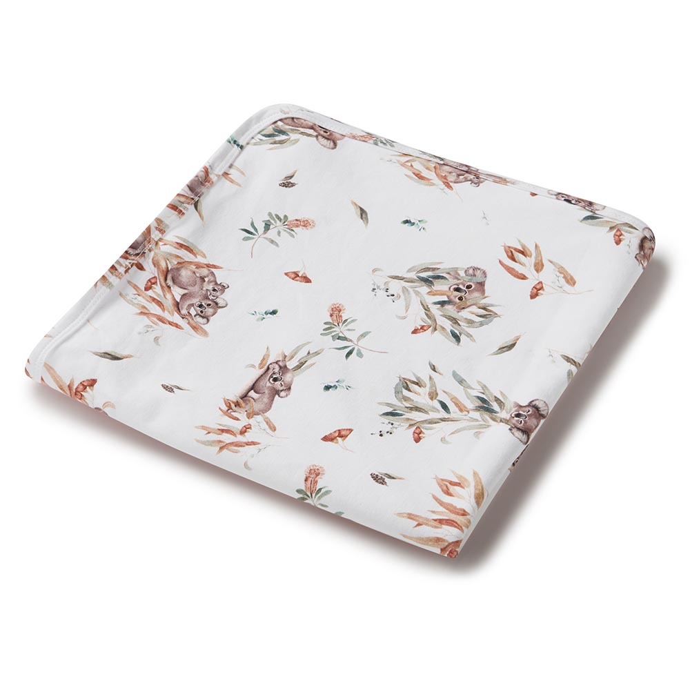Koala Organic Jersey Wrap &amp; Beanie Set