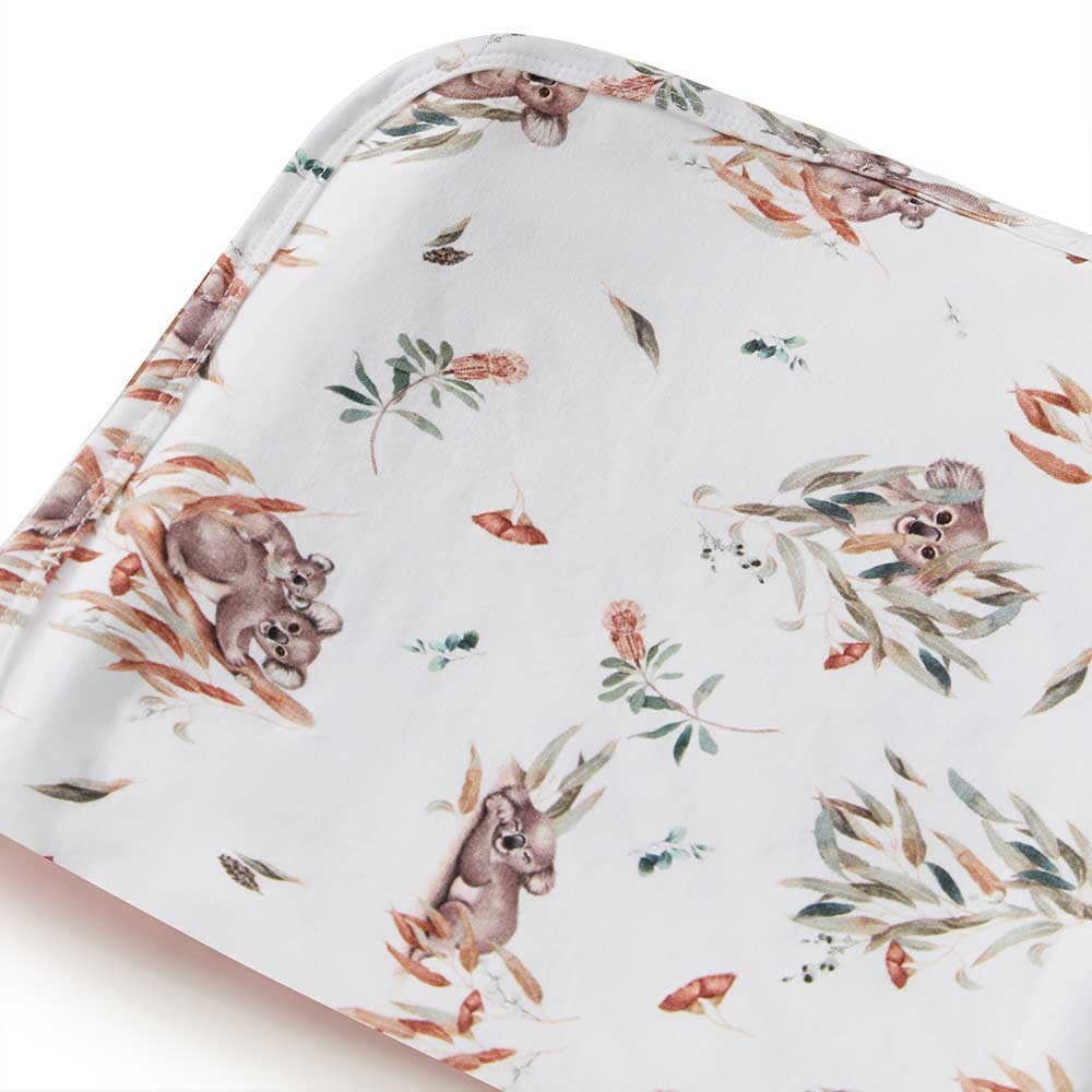 Koala Organic Jersey Wrap &amp; Beanie Set