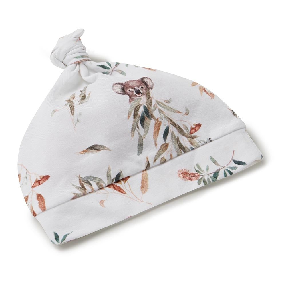 Koala Organic Jersey Wrap &amp; Beanie Set