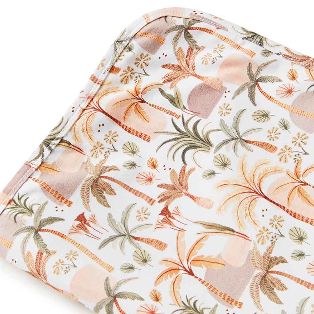 Palm Springs Organic Jersey Wrap &amp; Beanie Set