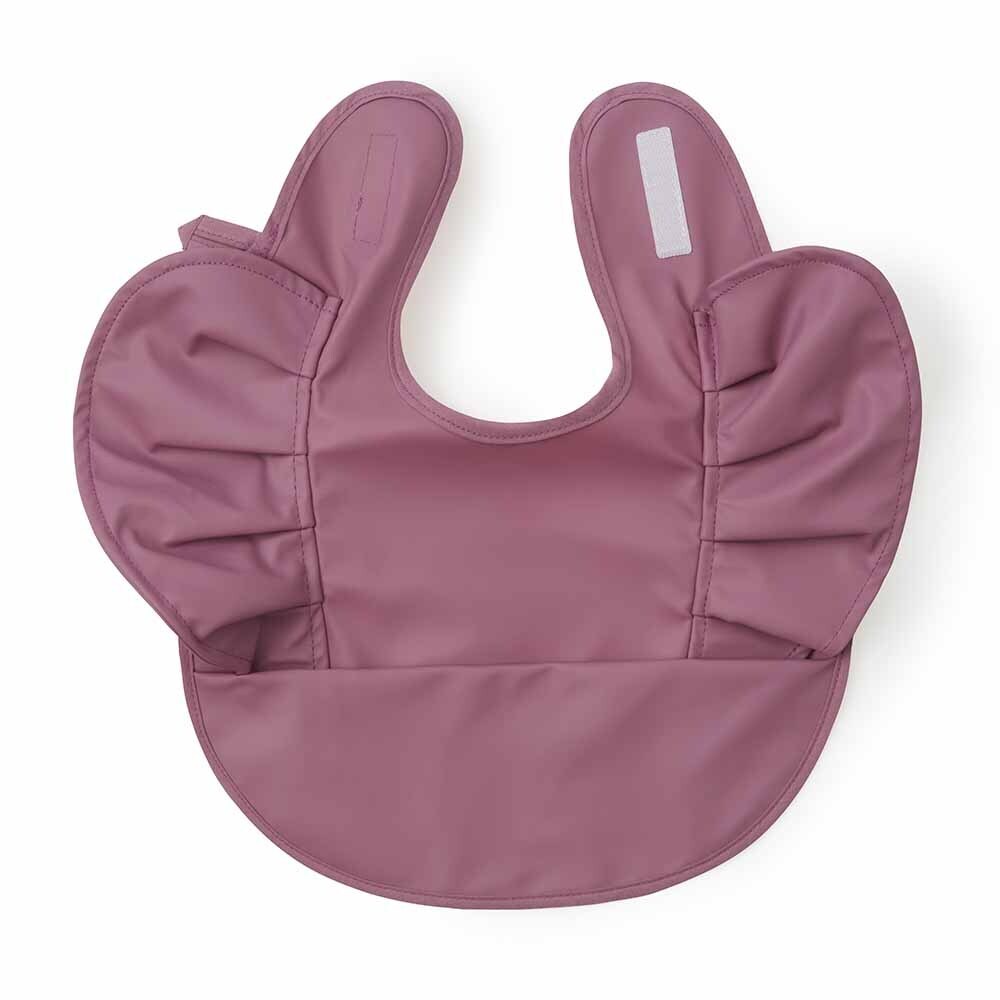 Mauve Frill Snuggle Bib