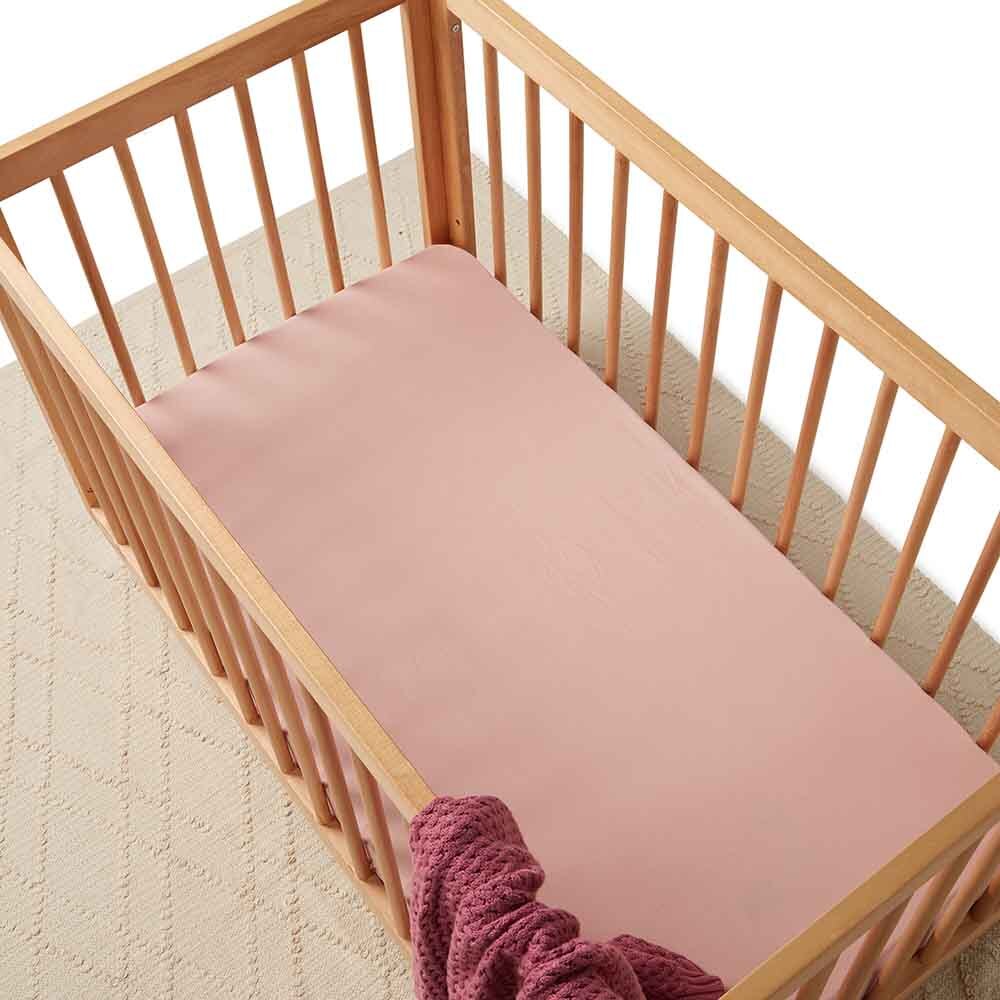 Lullaby Pink Fitted Cot Sheet