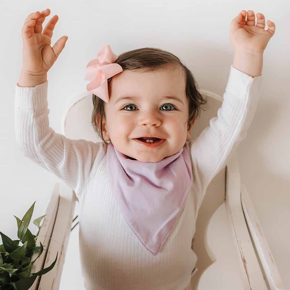 Lilac Dribble Bib