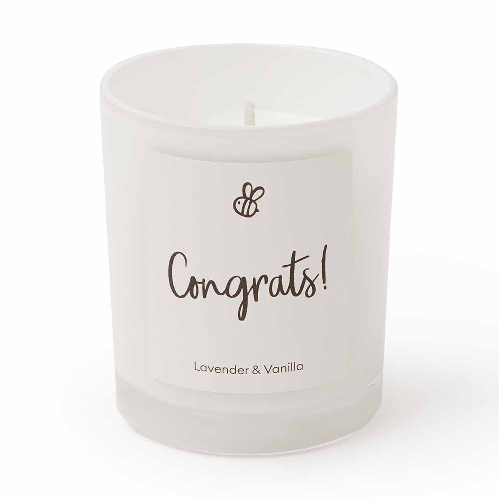 Natural Soy Candle Lavender &amp; Vanilla - Congrats