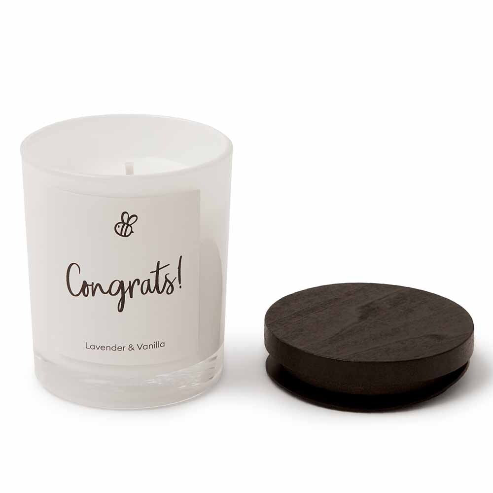 Natural Soy Candle Lavender &amp; Vanilla - Congrats