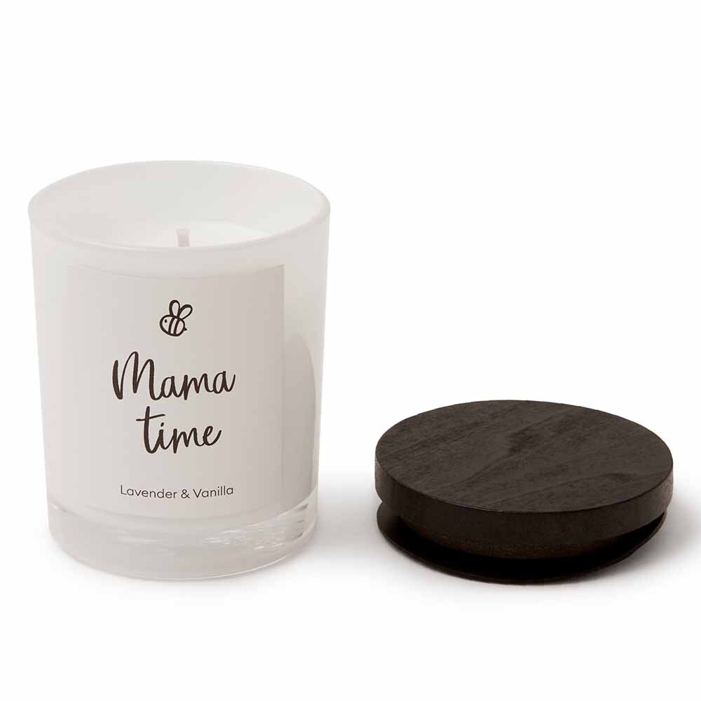 Natural Soy Candle Lavender &amp; Vanilla - Mama Time