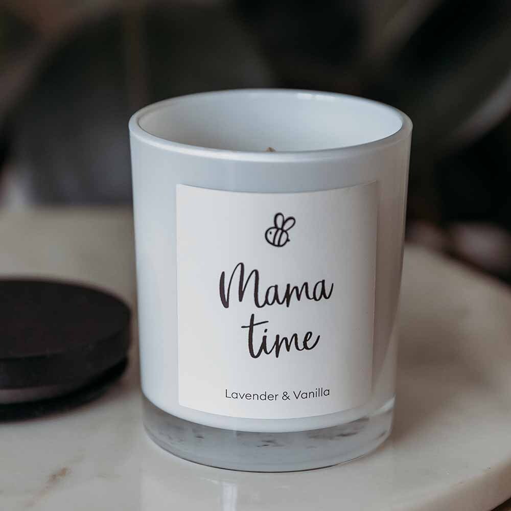 Natural Soy Candle Lavender &amp; Vanilla - Mama Time