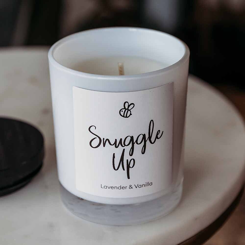 Natural Soy Candle Lavender &amp; Vanilla - Snuggle Up