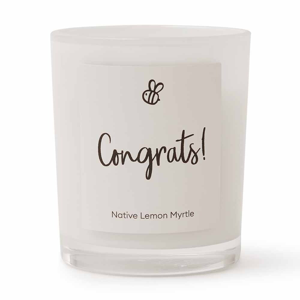 Natural Soy Candle Native Lemon Myrtle - Congrats