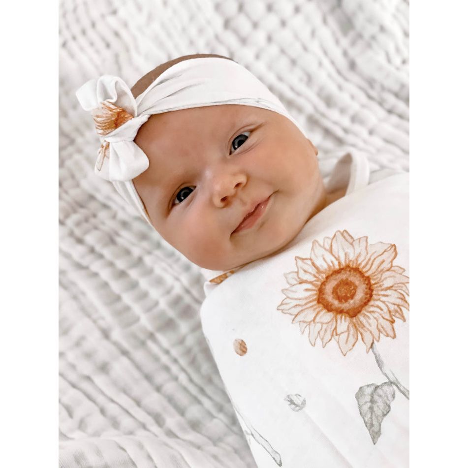 Sunflower Fields Swaddle Set