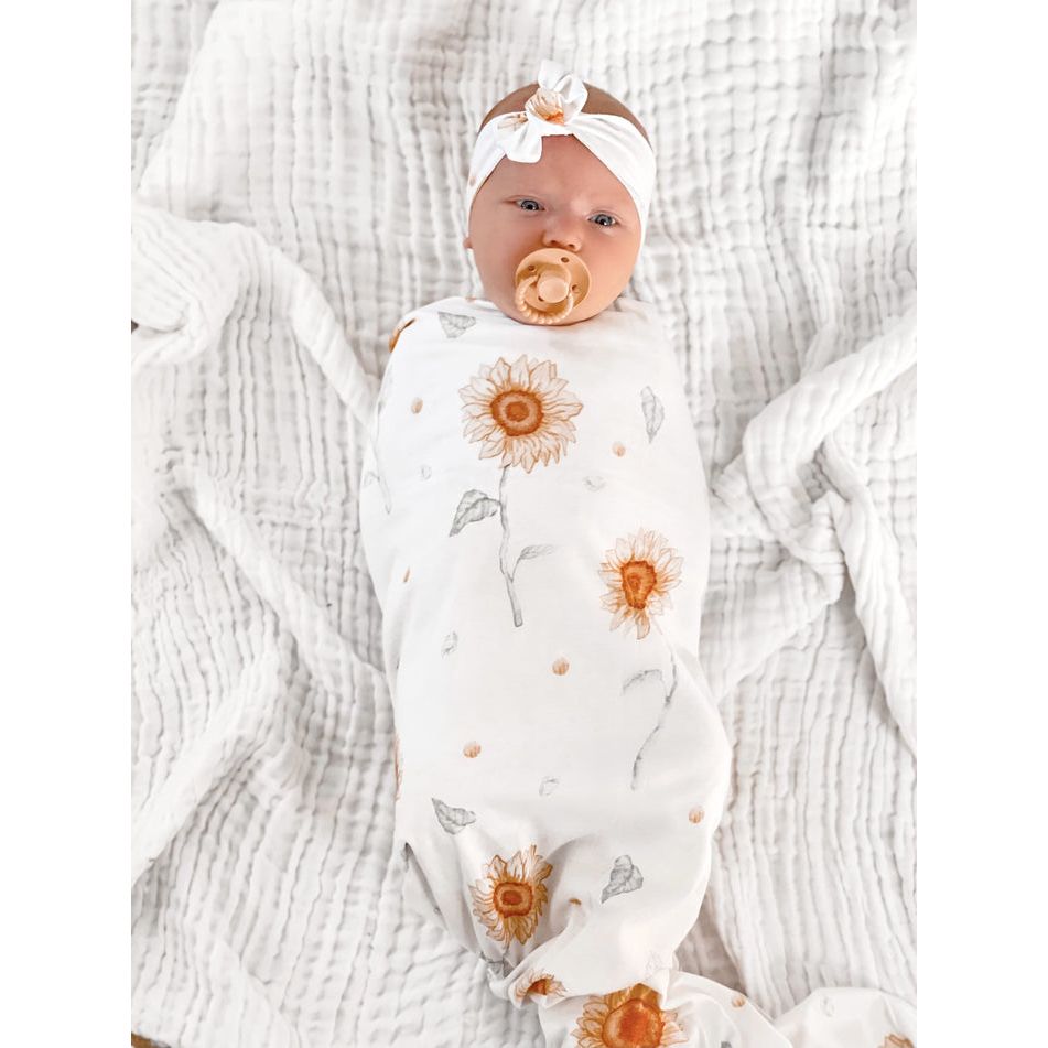 Sunflower Fields Swaddle Set