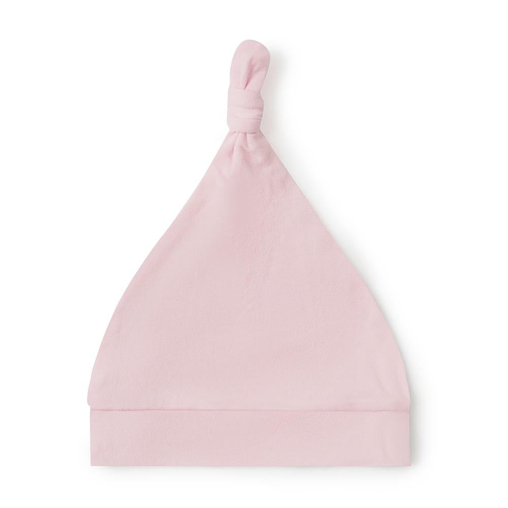 Baby Pink Knotted Beanie