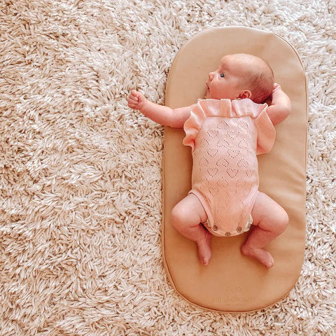 Vegan Leather Padded Change Pad - Nude
